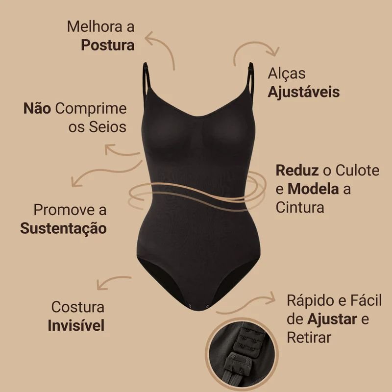 Body Modelador - Shaper Slim - Compre 1 Leve 2 - Imagem 5