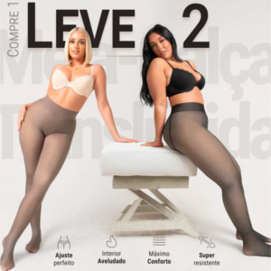 Meia-Calça de Lã Translúcida - Pague 1 e Leve 2