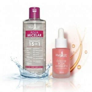 Kit Glow Renew – Detox e Regeneração - Água Micelar e Rosa Mosqueta
